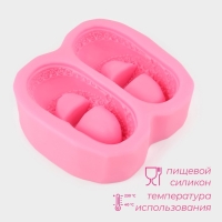 Молд Доляна &laquo;Башмачки&raquo;, силикон, 7&times;6,5 см, цвет МИКС