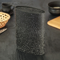 Подставка для ножей с наполнителем &laquo;Зефир&raquo;,16&times;7 см, цвет чёрный