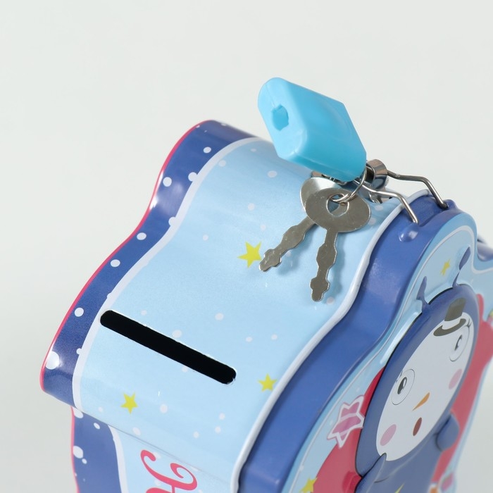 Копилка металл "Забавный пришелец" МИКС 5,5х9,5х10 см