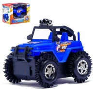 Джип-перевёртыш &laquo;Вездеход&raquo;, работает от батареек, цвета МИКС