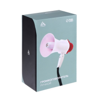 Мегафон ручной Rad-01, 15 Вт, дальность до 200 м, запись 10 сек, 3 режима белый