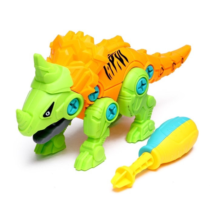 Конструктор винтовой &laquo;Стиракозавр&raquo;, с отвёрткой, 26 деталей