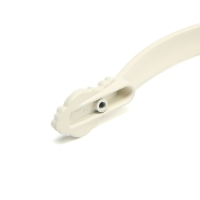 Ручка-скоба РС201, м/о 128 мм, белая, с золотой вставкой Ручка-скоба РС201, м/о 128 мм, белая, с золотой вставкой