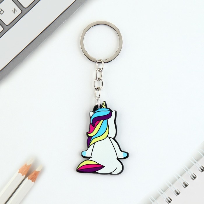 Брелок для ключей акриловый &laquo;Единорог&raquo;, 7.2 х 14 см