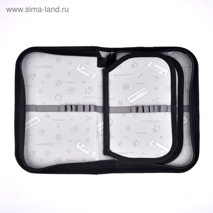 Пенал 3 секции, вкладка внутри, 140 х 210 х 40 мм, тканевый, Calligrata TOP Block Пенал 3 секции, вкладка внутри, 140 х 210 х 40 мм, тканевый, Calligrata TOP Block "Лев"