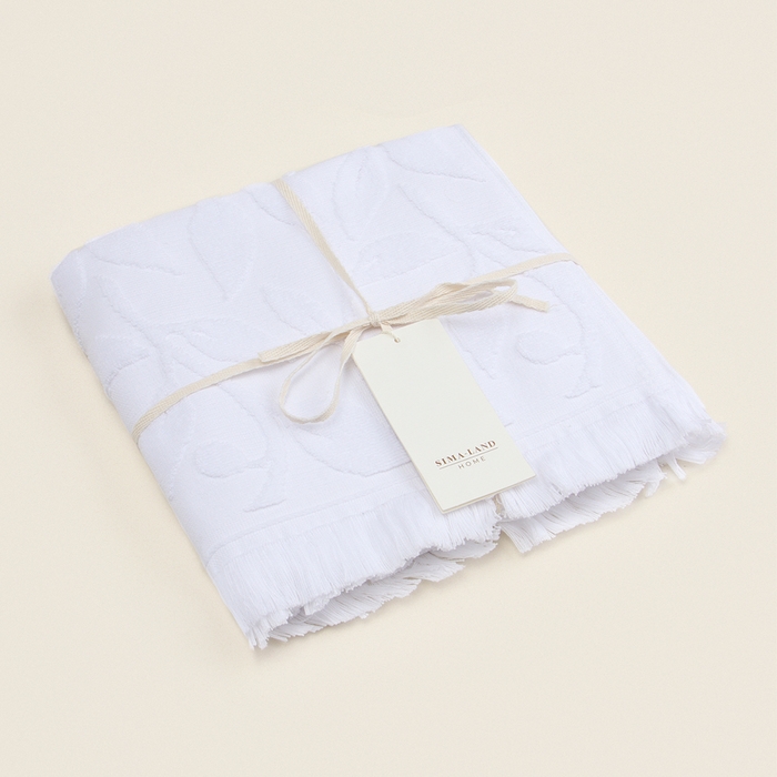 Полотенце махровое SL HOME: Boho "Блан де Блан" 50х90 см, 100% хлопок, 520 г/м2