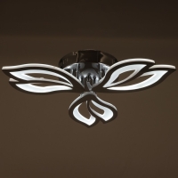 Люстра ГАЛЛОП светодиодная Листопад 60Вт LED 2700-4200К хром 58х58х9,5см Люстра ГАЛЛОП светодиодная Листопад 60Вт LED 2700-4200К хром 58х58х9,5см