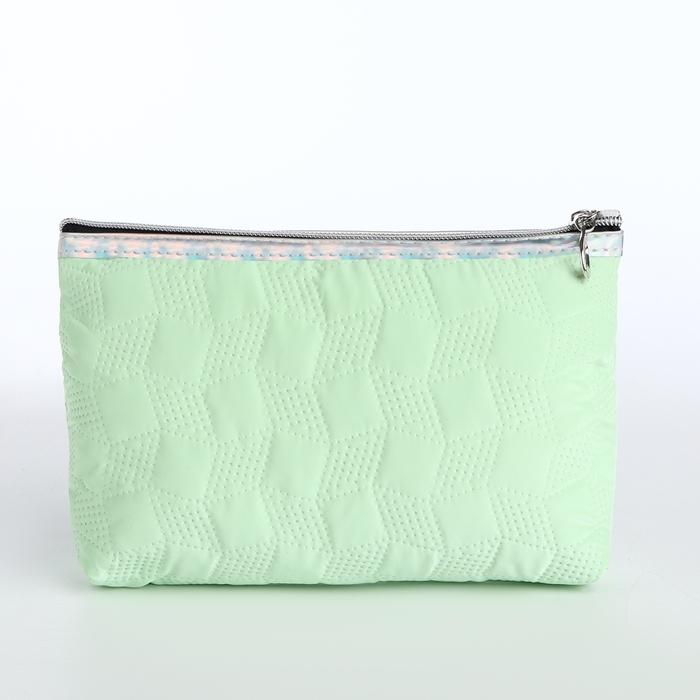 Косметичка на молнии, цвет зелёный Косметичка на молнии, цвет зелёный