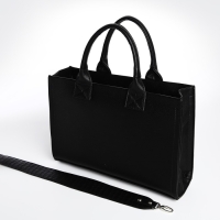 Сумка женская TEXTURA, тоут, средний размер, цвет чёрный