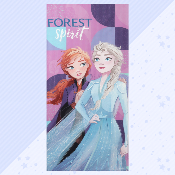 Полотенце Полотенце "Эльза и Анна", Холодное сердце 70х146 см, 100% хлопок 160гр/м2