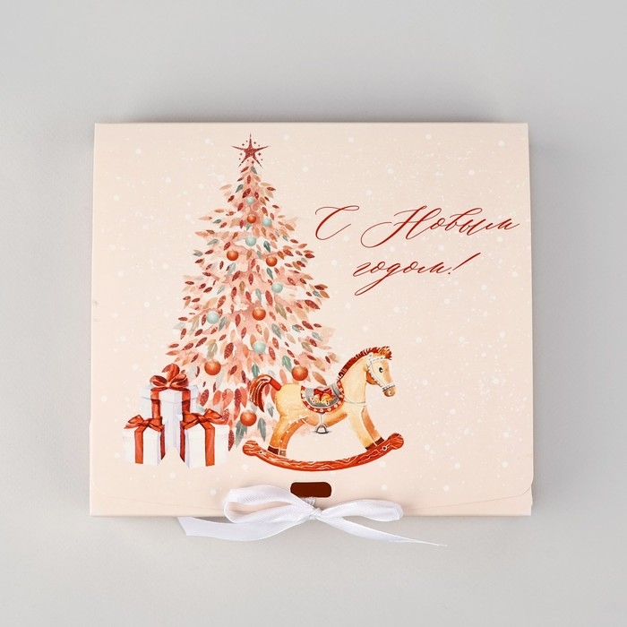 Коробка подарочная новогодняя складная &laquo;Новогодние игрушки&raquo;, 20 х 18 х 5 см, Новый год