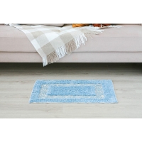 Коврик для дома Доляна «Вензель», 50×80 см, цвет голубой Коврик для дома Доляна «Вензель», 50×80 см, цвет голубой