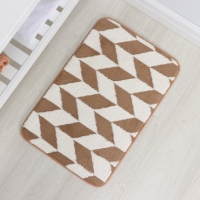 Коврик для ванной и туалета Доляна «Ралли», 40×60 см, цвет коричневый Коврик для ванной и туалета Доляна «Ралли», 40×60 см, цвет коричневый