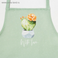 Фартук "Этель" Кактусы 70х60 см см, 100% хлопок, рогожка 160 гр/м2 Фартук "Этель" Кактусы 70х60 см см, 100% хлопок, рогожка 160 гр/м2