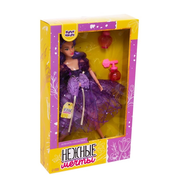 Кукла-модель шарнирная &laquo;Нежные мечты&raquo; с аксессуарами, фиолетовые волосы