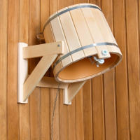 Обливное устройство из липы "Русская забава", 20л, пластиковая вставка Обливное устройство из липы "Русская забава", 20л, пластиковая вставка