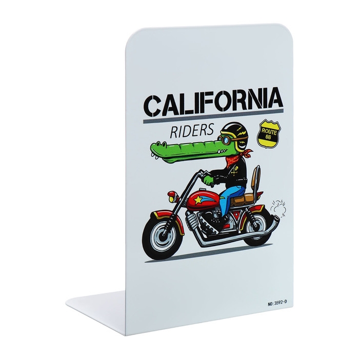 Подставки для книг Подставки для книг "Крокодил на мотоцикле", 2 штуки