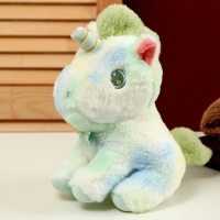 Мягкая игрушка «Единорог» 23 см, цвет зелёный Мягкая игрушка «Единорог» 23 см, цвет зелёный