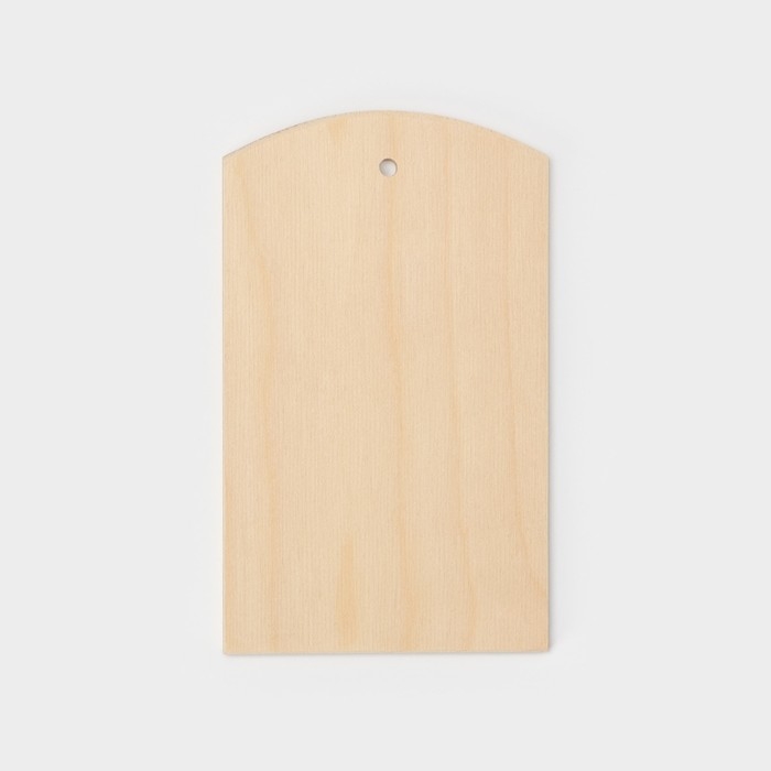 Доска разделочная деревянная с отверстием Доляна, 21&times;12,5 см, фанера