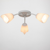 Люстра Оникс 3х15Вт E27 белый50х50х15см BayerLux Люстра Оникс 3х15Вт E27 белый50х50х15см BayerLux