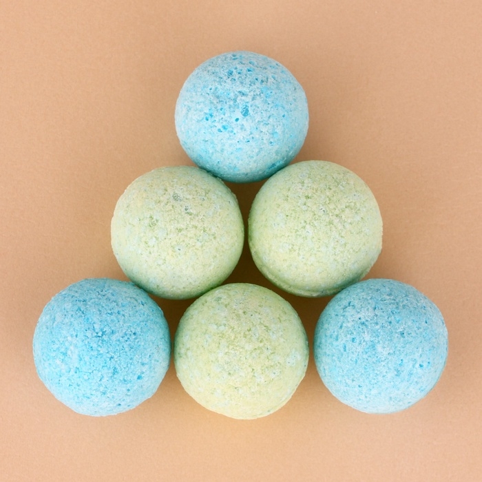 Набор детский бомбочки для ванны ЧИСТОЕ СЧАСТЬЕ &laquo;Динозаврик&raquo;, 6х20 г, Новый Год