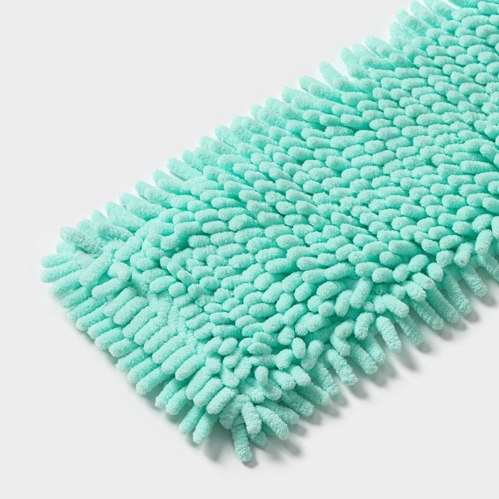 Насадка для плоской швабры Доляна &laquo;Пастель&raquo;, микрофибра букли, 43&times;13 см, цвет мятный