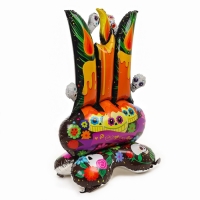 Шар фольгированный 46" &laquo;Свечи для хеллоуина&raquo;, на подставке