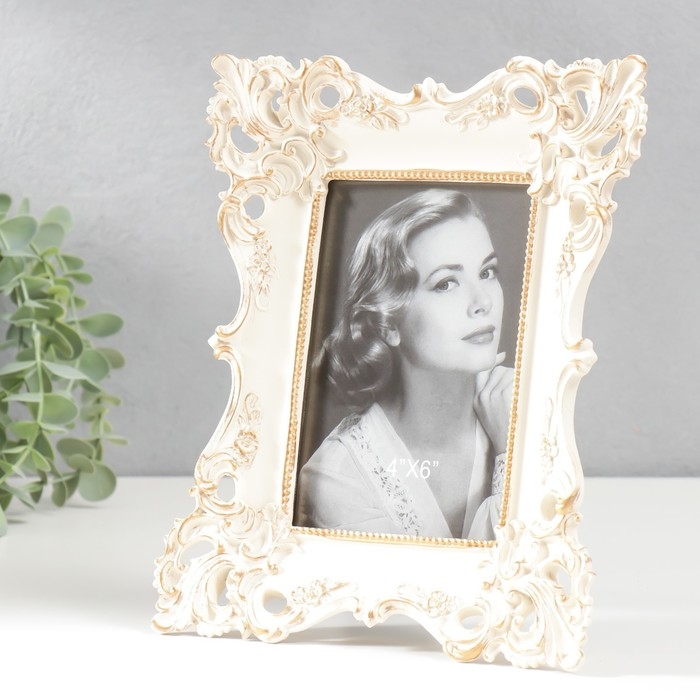 Фоторамка полистоун 10х15 см Фоторамка полистоун 10х15 см "Вечер" бежевая 23х19х3,3 см