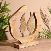 Сувенир интерьерный в деревянном кольце "Крылья" 25х8х28 см Сувенир интерьерный в деревянном кольце "Крылья" 25х8х28 см