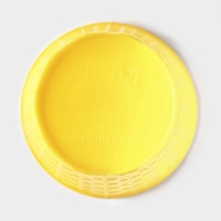 Стакан пластиковый с трубочкой и крышкой Доляна &laquo;Ананас&raquo;, 450 мл, цвет жёлтый