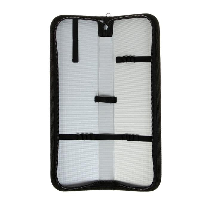 Пенал для кистей 320 х 90, кожзам, ФК-2, черный Пенал для кистей 320 х 90, кожзам, ФК-2, черный