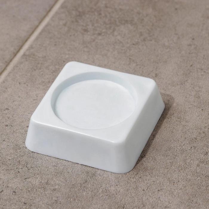 Антивибрационные подставки &laquo;Доляна&raquo;, 4 шт, квадратные, цвет белый