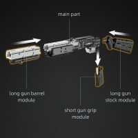 Конструктор &laquo;Техно. Дробовик&raquo;, 2 варианта сборки, 880 деталей