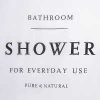 Штора для ванны Доляна SHOWER с люверсами, 180&times;180 см