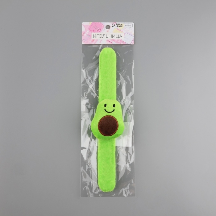 Игольница на браслете &laquo;Авокадо&raquo;, 23 &times; 5,5 см, цвет зелёный