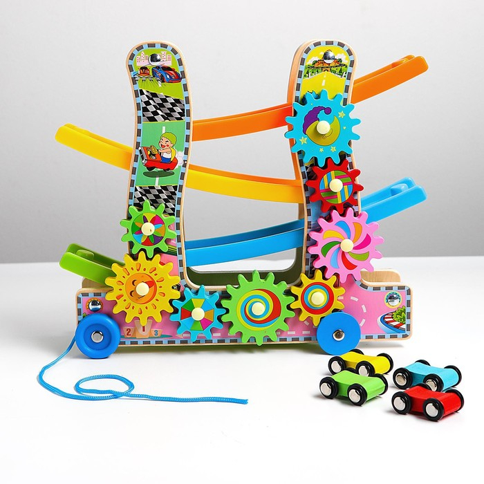 Автотрек 3 в1 &laquo;Каталка, крутилка и автотрек&raquo;, 9 &times; 25 &times; 28 см