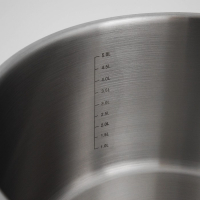 Ковш «Общепит», 6,3 л, d=24 см, h=14,5 см, металлическая крышка, с теплораспределительным слоем, индукция Ковш «Общепит», 6,3 л, d=24 см, h=14,5 см, металлическая крышка, с теплораспределительным слоем, индукция