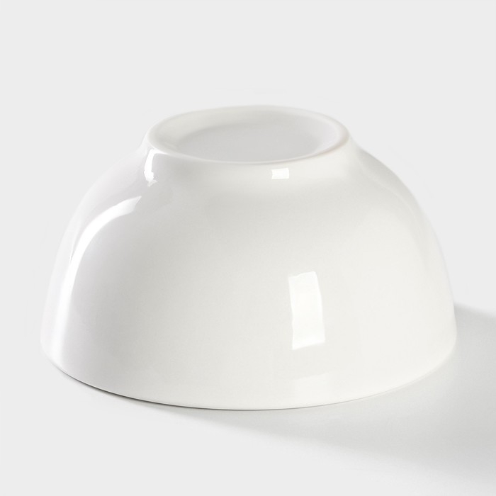 Салатник фарфоровый Доляна White Label, 400 мл, d=12,5 см, цвет белый Салатник фарфоровый Доляна White Label, 400 мл, d=12,5 см, цвет белый