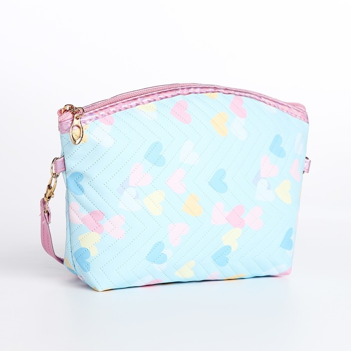 Сумка детская для девочки на молнии, цвет голубой Сумка детская для девочки на молнии, цвет голубой