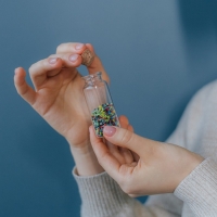 Баночки для хранения бисера d = 3 &times; 7,3 см, 5 шт