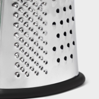 Тёрка овальная Доляна &laquo;Профи&raquo;, 15,5&times;8&times;4 см, прорезиненная, цвет ручки тёмно-серый