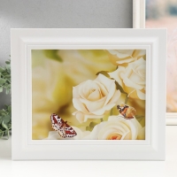 Ключница закрытая "Цветы и бабочки" 26,5х31,5 см Белый Ключница закрытая "Цветы и бабочки" 26,5х31,5 см Белый