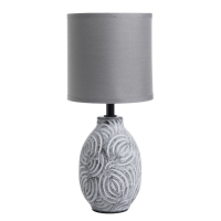 Настольная лампа "Радия" Е14 40Вт серый 12,5х12,5х30см RISALUX