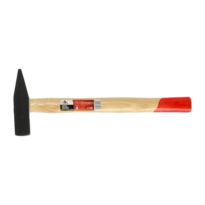 Молоток слесарный ЛОМ, квадратный боек, деревянная рукоятка, 400 г Молоток слесарный ЛОМ, квадратный боек, деревянная рукоятка, 400 г