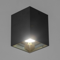 Светильник "Кубик" LED 4000К 10Вт DIM220 черный золото 7,5х7,5х9,5см