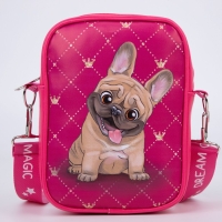 Сумка на ремешке детская для девочки &laquo;Собачка&raquo;,15&times;5&times;21