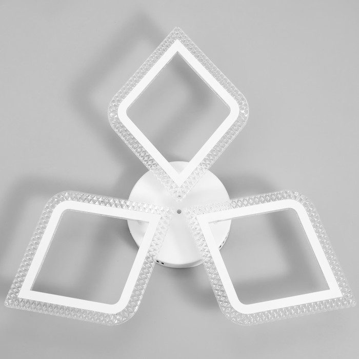 Люстра светодиодная дим. LOSANGA ДУ 3 реж. , 72Вт белый &Oslash;71.5х7.5см Ritter