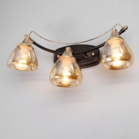 Бра "Солара" 3х14 40Вт черный 47х20х21,5см Бра "Солара" 3х14 40Вт черный 47х20х21,5см