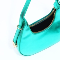 Сумка-багет на молнии, цвет зелёный Сумка-багет на молнии, цвет зелёный