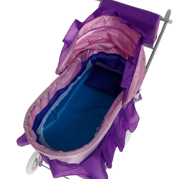 Коляска кукольная №11, цвет сиреневый Коляска кукольная №11, цвет сиреневый